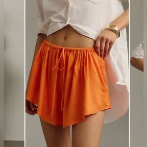 Anthropologie Maeve Silky Chemisette Shorts